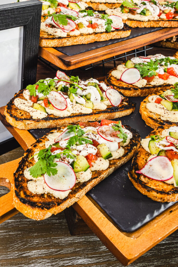 Savory corporate catering dishes by Taste & Savor